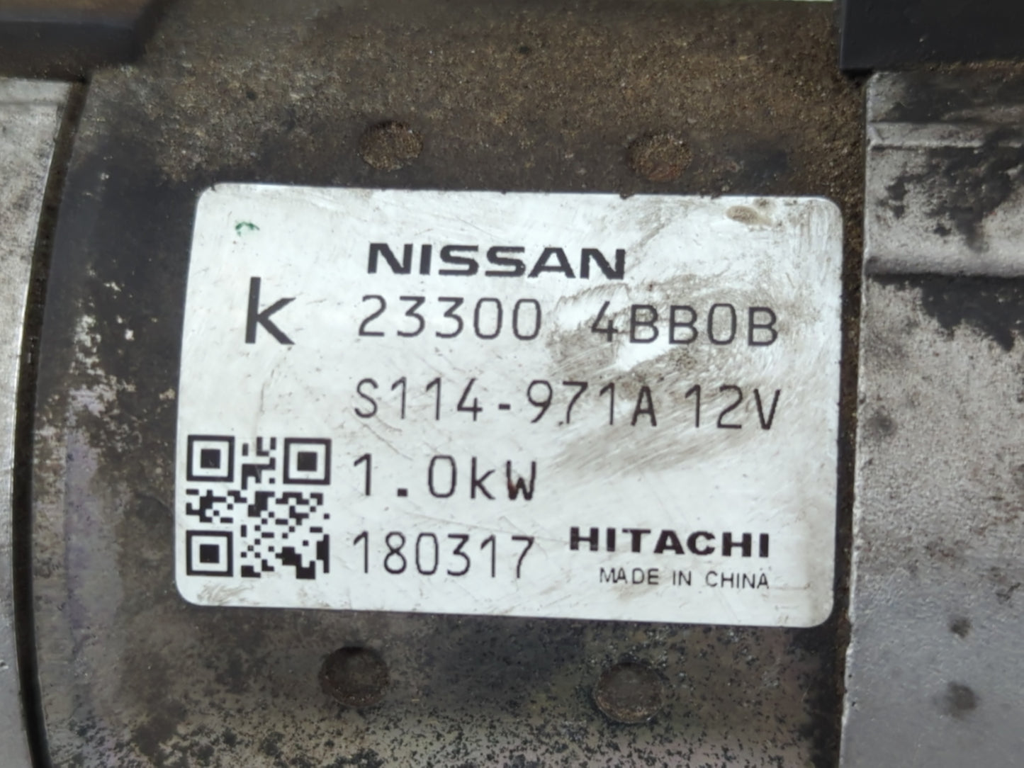 2017-2020 Nissan Rogue Sport Car Starter Motor Solenoid OEM P/N:23300 4BB0B Fits Fits 2017 2018 2019 2020 2021 OEM Used Auto