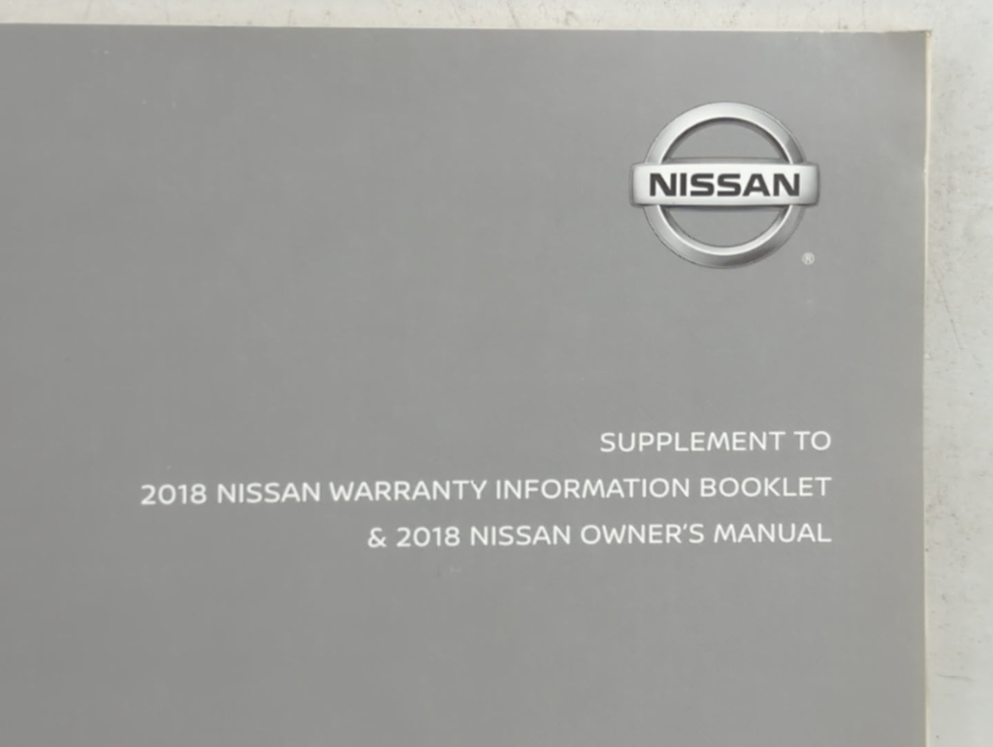 2018 Nissan Rogue Sport Owners Manual Book Guide P/N:LL18EA NALLU2 OEM Used Auto Parts - Oemusedautoparts1.com