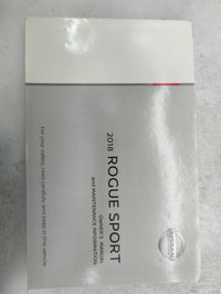 2018 Nissan Rogue Sport Owners Manual Book Guide P/N:OM18E00J11U0 T00UM-6MA2D OEM Used Auto Parts - Oemusedautoparts1.com