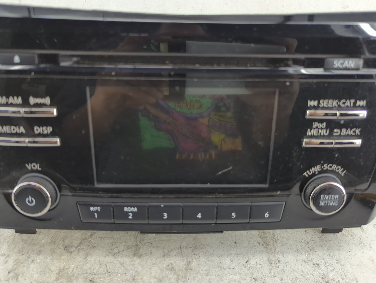 2017-2018 Nissan Rogue Sport Radio AM FM Cd Player Receiver Replacement P/N:281856MA0A CV-CN57N0AD Fits Fits 2017 2018 OEM U
