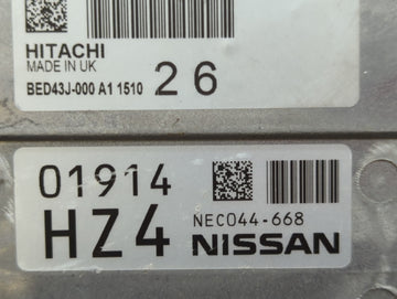 2018 Nissan Rogue Sport PCM Engine Control Computer ECU ECM PCU OEM P/N:BED43J-000 A1 Fits OEM Used Auto Parts