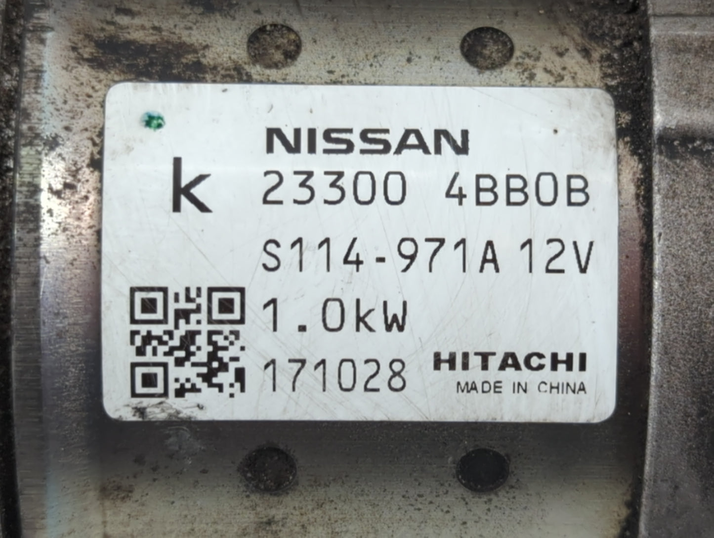 2017-2020 Nissan Rogue Sport Car Starter Motor Solenoid OEM P/N:23300 4BB0B Fits Fits 2017 2018 2019 2020 2021 OEM Used Auto
