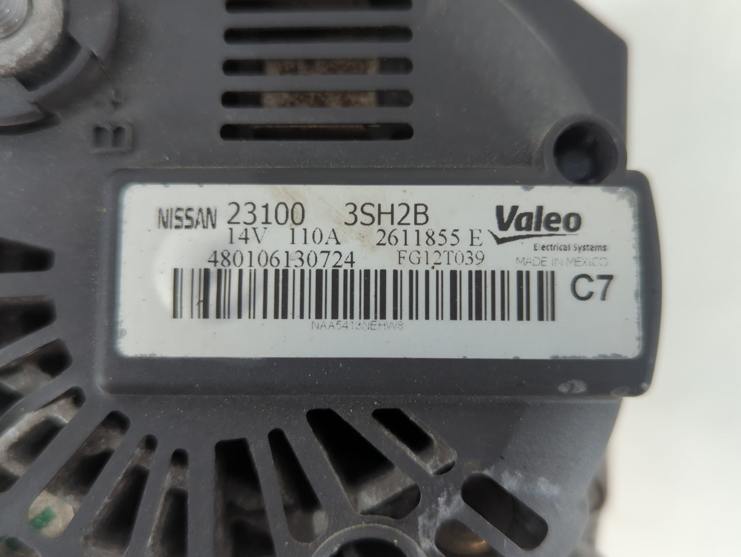 2013-2019 Nissan Sentra Alternator Replacement Generator Charging Assembly Engine OEM P/N:23100 3SH2B Fits OEM Used Auto Par
