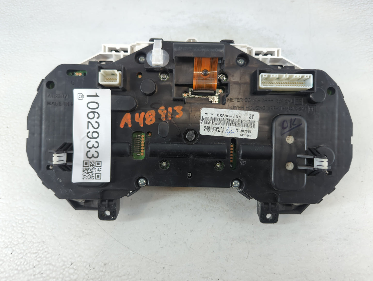 2017-2019 Nissan Sentra Instrument Cluster Speedometer Gauges P/N:CKMX-AGS 248103YU0A Fits Fits 2017 2018 2019 OEM Used Auto