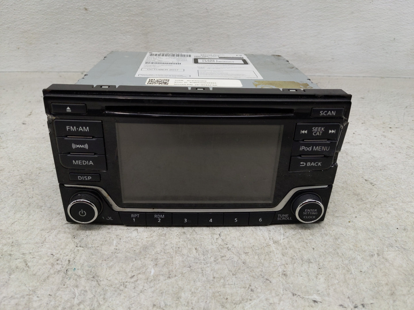 2017-2019 Nissan Sentra Radio AM FM Cd Player Receiver Replacement P/N:28185 4AF6A Fits Fits 2017 2018 2019 OEM Used Auto Pa