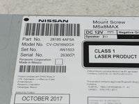 2017-2019 Nissan Sentra Radio AM FM Cd Player Receiver Replacement P/N:28185 4AF6A Fits Fits 2017 2018 2019 OEM Used Auto Pa