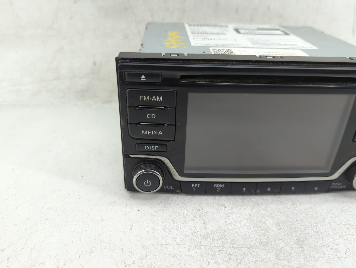 2018-2019 Nissan Sentra Radio AM FM Cd Player Receiver Replacement P/N:28185 5UD0A Fits Fits 2018 2019 OEM Used Auto Parts -