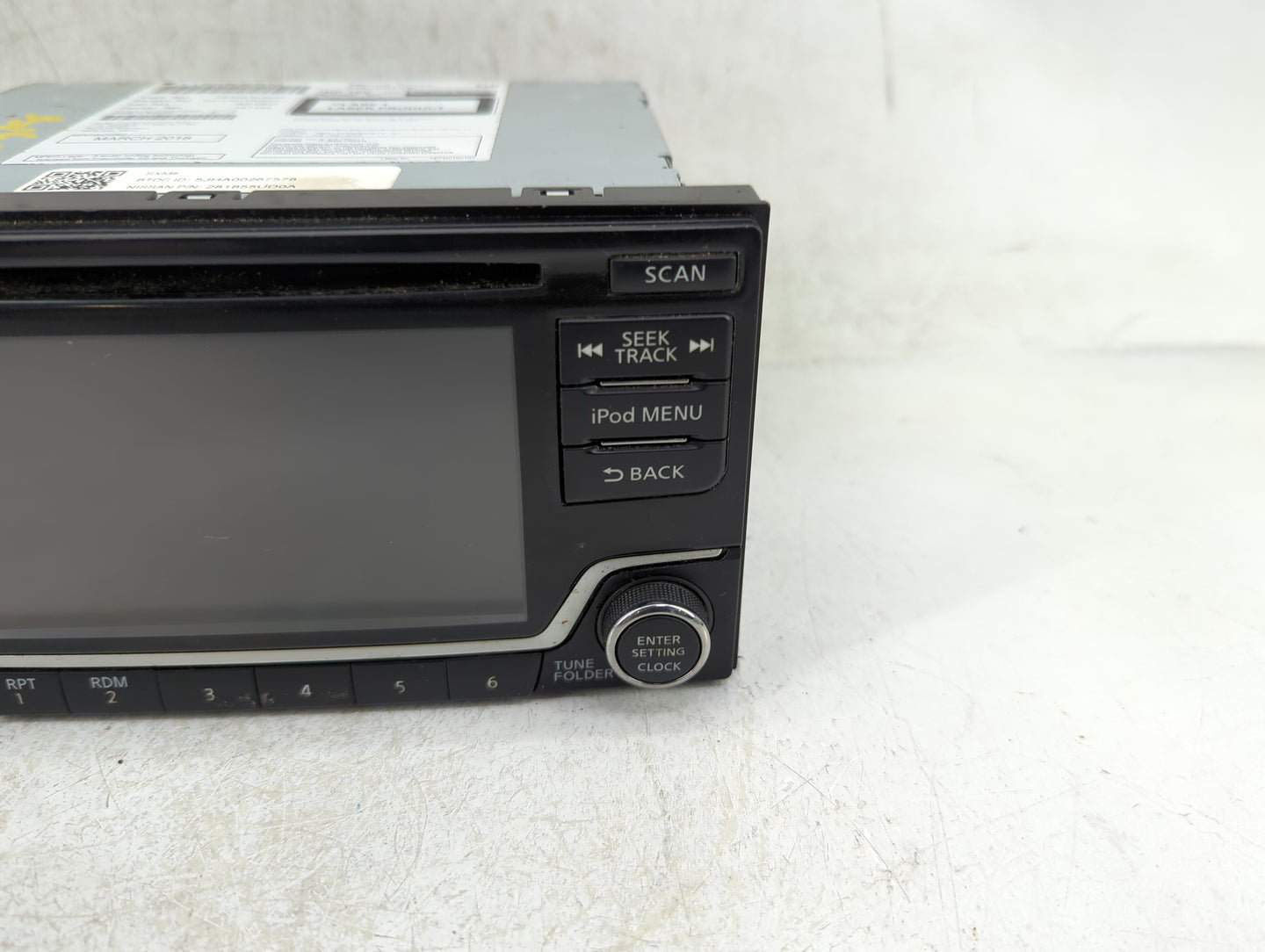 2018-2019 Nissan Sentra Radio AM FM Cd Player Receiver Replacement P/N:28185 5UD0A Fits Fits 2018 2019 OEM Used Auto Parts -