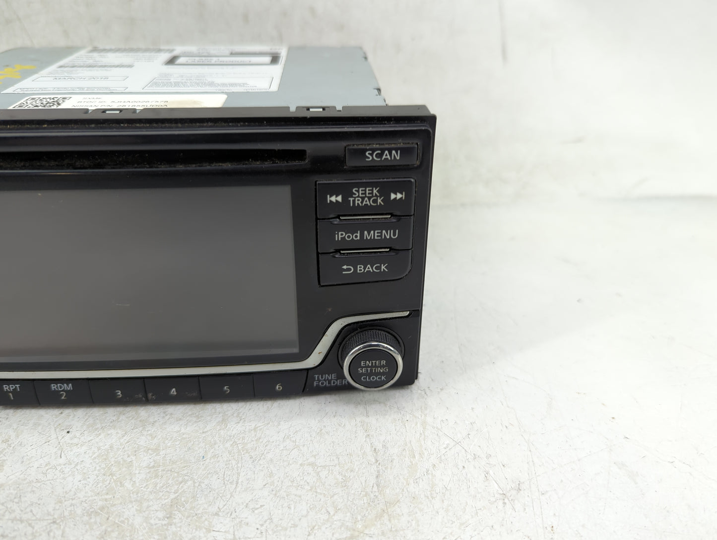 2018-2019 Nissan Sentra Radio AM FM Cd Player Receiver Replacement P/N:28185 5UD0A Fits Fits 2018 2019 OEM Used Auto Parts -