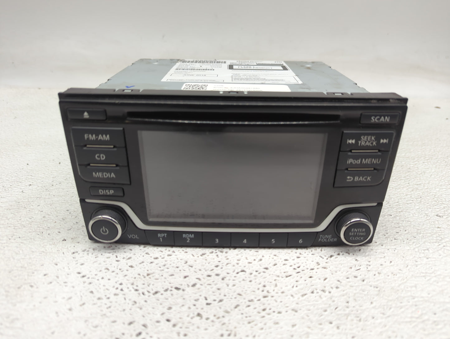 2017-2019 Nissan Sentra Radio AM FM Cd Player Receiver Replacement P/N:28185 5UD0A Fits Fits 2017 2018 2019 OEM Used Auto Pa