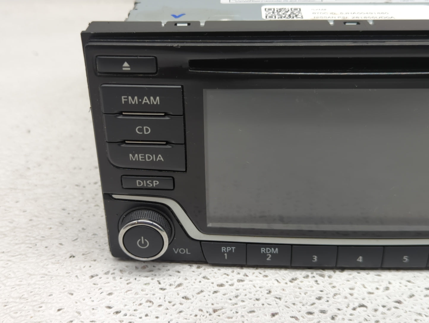 2017-2019 Nissan Sentra Radio AM FM Cd Player Receiver Replacement P/N:28185 5UD0A Fits Fits 2017 2018 2019 OEM Used Auto Pa
