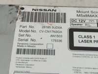 2017-2019 Nissan Sentra Radio AM FM Cd Player Receiver Replacement P/N:28185 5UD0A Fits Fits 2017 2018 2019 OEM Used Auto Pa