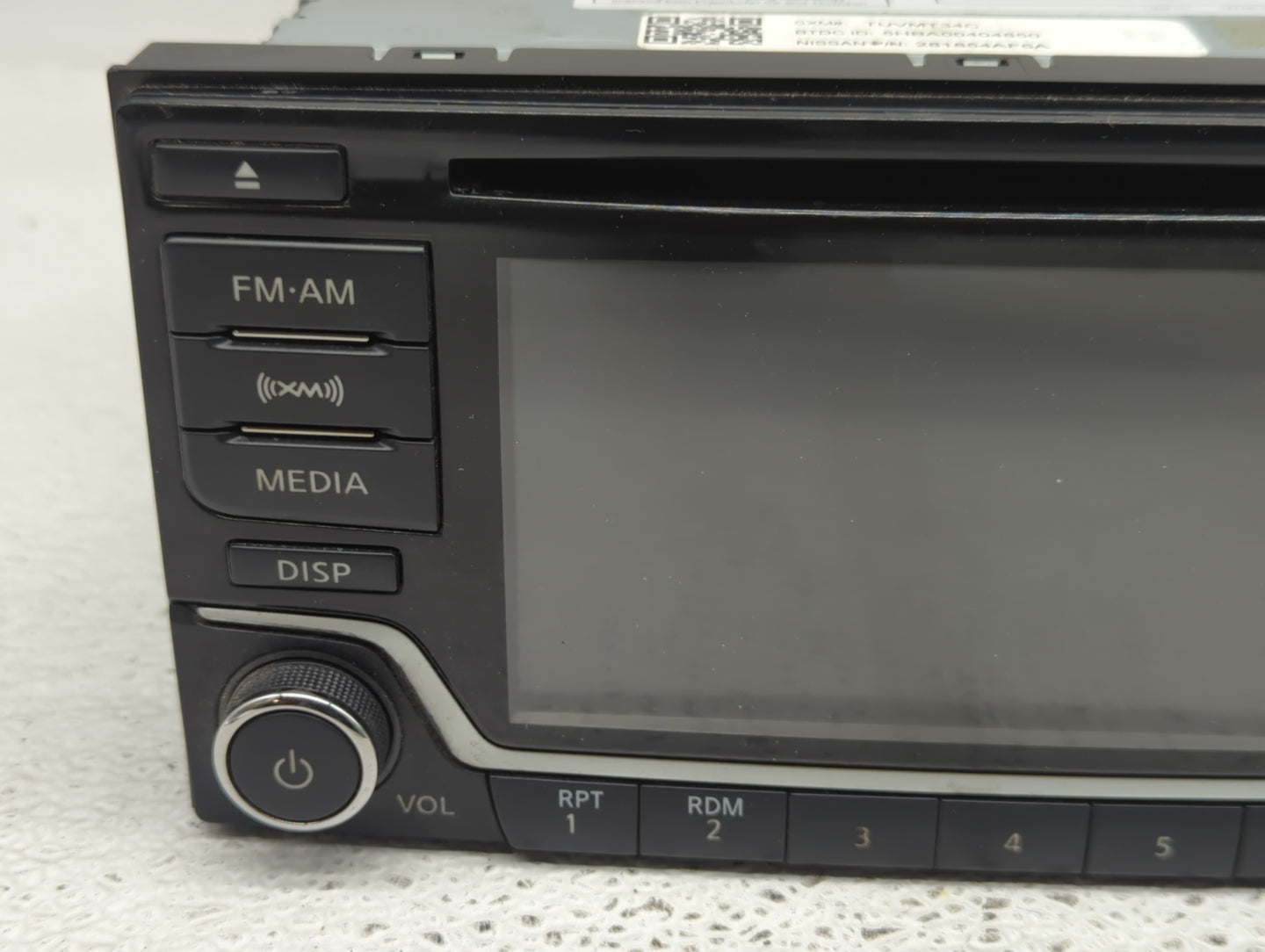 2018-2019 Nissan Sentra Radio AM FM Cd Player Receiver Replacement P/N:28185 4AF6A Fits Fits 2018 2019 OEM Used Auto Parts -