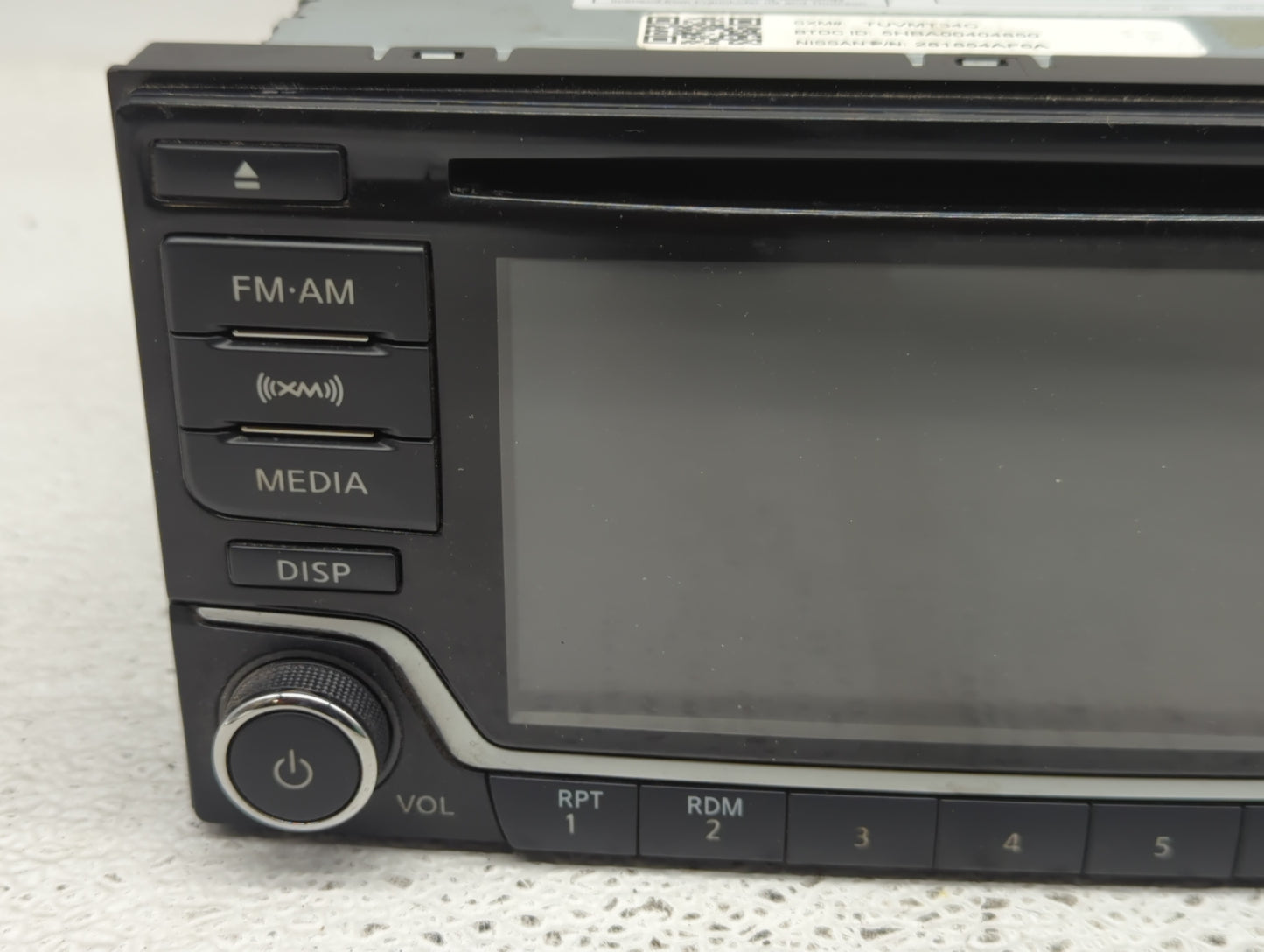 2018-2019 Nissan Sentra Radio AM FM Cd Player Receiver Replacement P/N:28185 4AF6A Fits Fits 2018 2019 OEM Used Auto Parts -