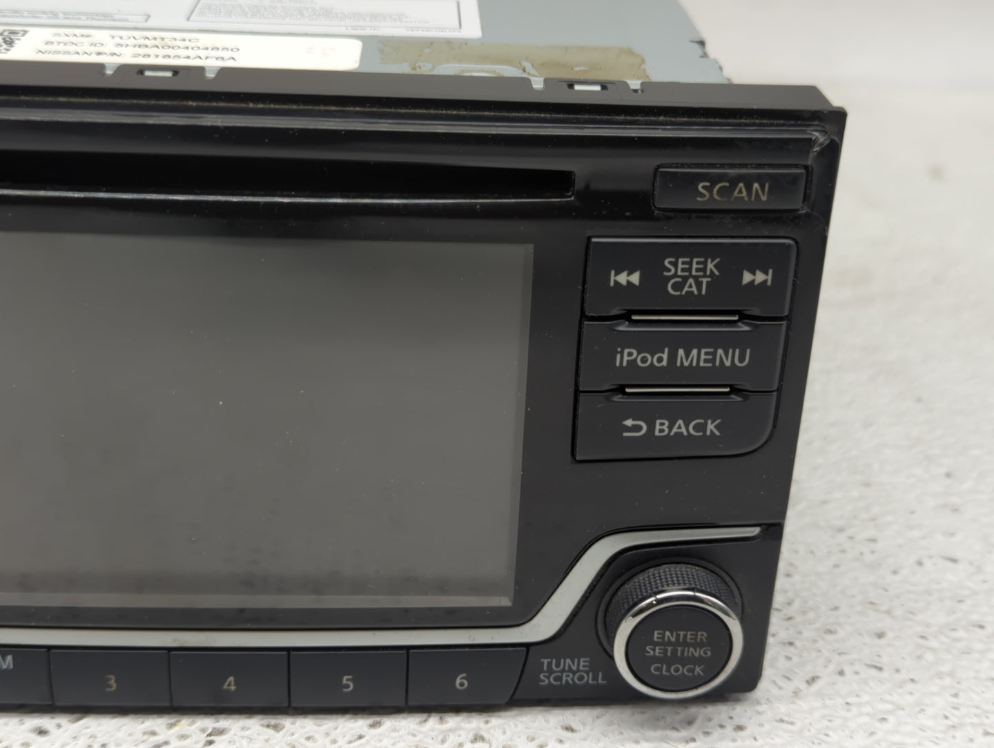 2018-2019 Nissan Sentra Radio AM FM Cd Player Receiver Replacement P/N:28185 4AF6A Fits Fits 2018 2019 OEM Used Auto Parts -