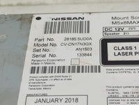 2017-2019 Nissan Sentra Radio AM FM Cd Player Receiver Replacement P/N:281855UD0A CV-CN17N3GX, AN1503 Fits Fits 2017 2018 20