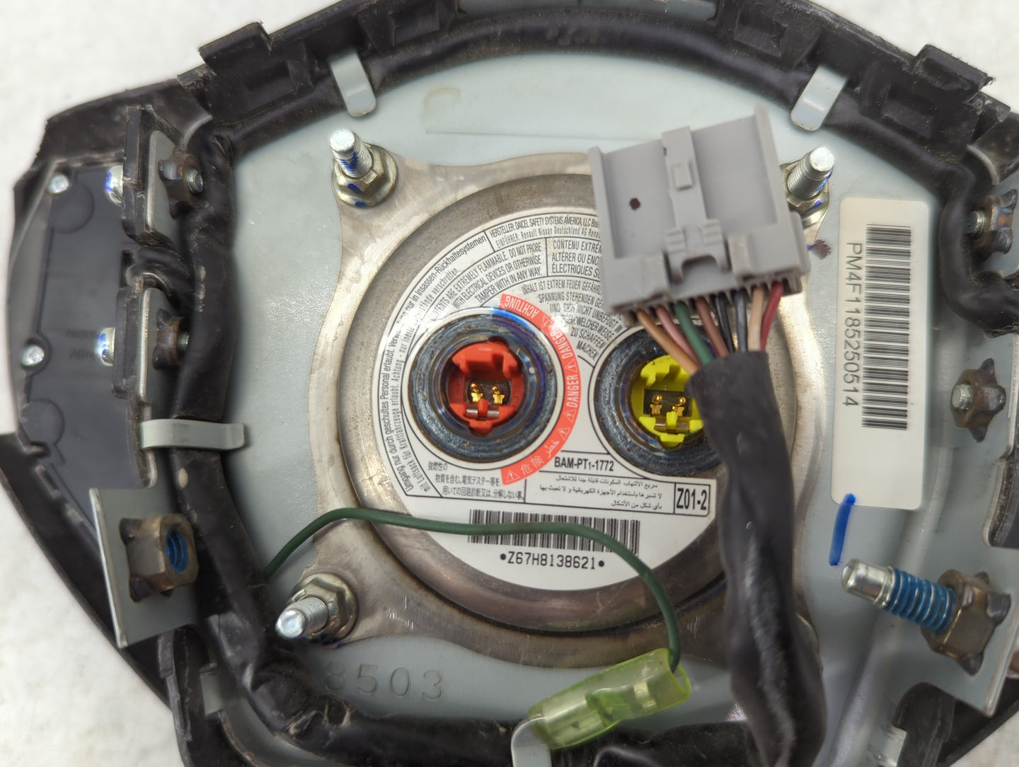 2013-2019 Nissan Sentra Air Bag Driver Left Steering Wheel Mounted 1466023 - Oemusedautoparts1.com