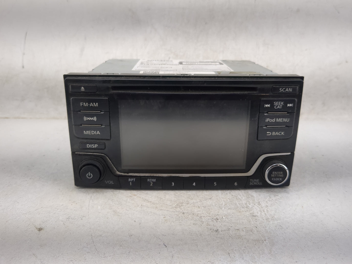 2018-2019 Nissan Sentra Radio AM FM Cd Player Receiver Replacement P/N:28185 4AF6A CV-CN16N0GX Fits Fits 2018 2019 OEM Used 