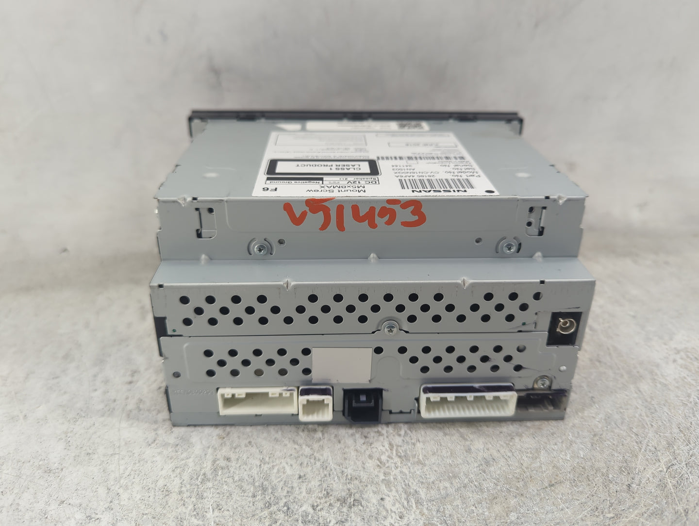 2017-2019 Nissan Sentra Radio AM FM Cd Player Receiver Replacement P/N:281854AF6A CV-CN16N0GX, AN1503 Fits Fits 2017 2018 20
