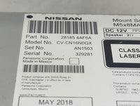 2017-2019 Nissan Sentra Radio AM FM Cd Player Receiver Replacement P/N:28185 4AF6A CV-CN16N0GX Fits Fits 2017 2018 2019 OEM 