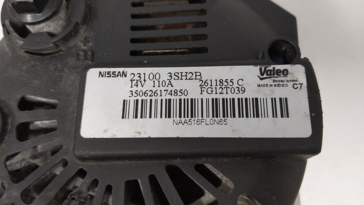 2013-2019 Nissan Sentra Alternator Replacement Generator Charging Assembly Engine OEM P/N:23100 3SH2B Fits OEM Used Auto Par