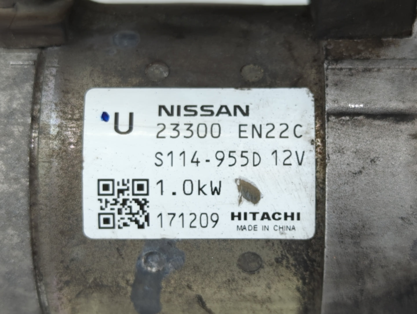2013-2019 Nissan Sentra Car Starter Motor Solenoid OEM P/N:S114-955D 12V 23300 EN22C Fits OEM Used Auto Parts - Oemusedautop