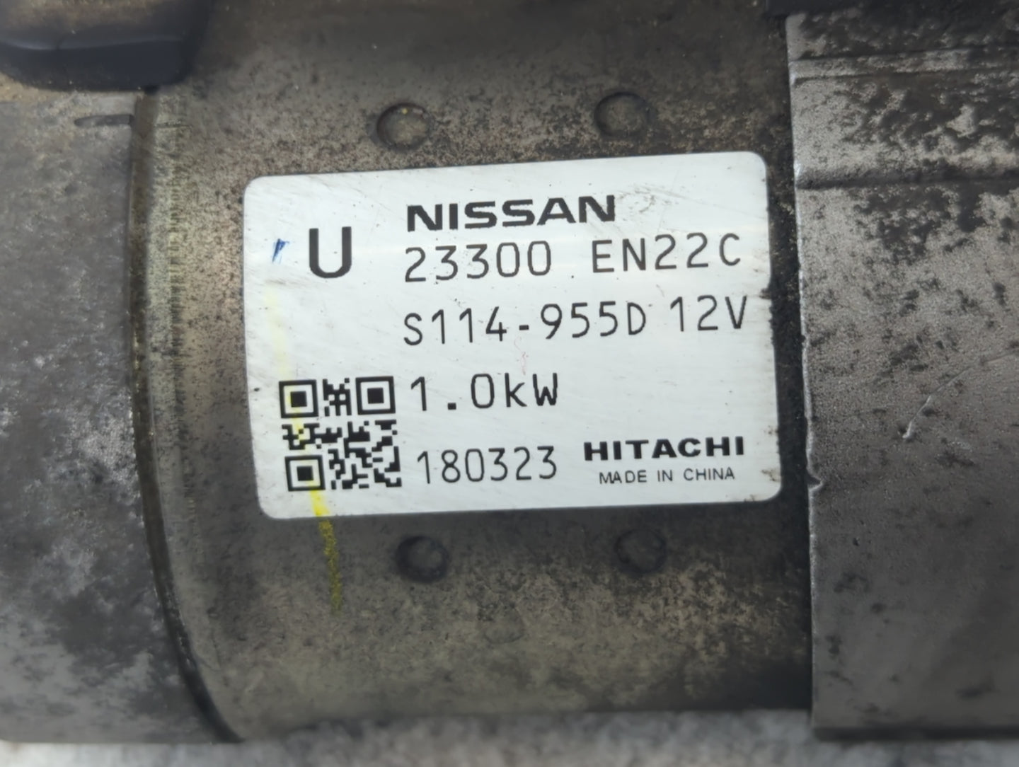 2013-2019 Nissan Sentra Car Starter Motor Solenoid OEM P/N:23300 EN22C Fits Fits 2013 2014 2015 2016 2017 2018 2019 2020 OEM