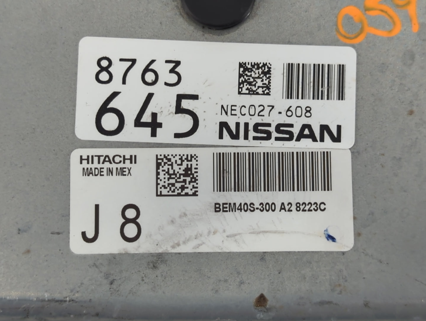 2018-2019 Nissan Sentra PCM Engine Control Computer ECU ECM PCU OEM P/N:NEC027-608 8763 645 Fits Fits 2018 2019 OEM Used Aut