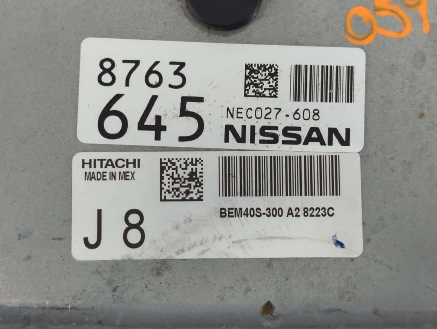 2018-2019 Nissan Sentra PCM Engine Control Computer ECU ECM PCU OEM P/N:NEC027-608 8763 645 Fits Fits 2018 2019 OEM Used Aut