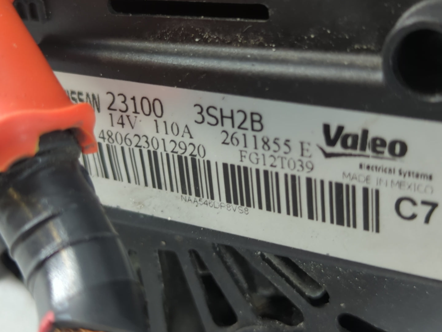 2013-2019 Nissan Sentra Alternator Replacement Generator Charging Assembly Engine OEM P/N:2611855 E 23100 3SH2B Fits OEM Use