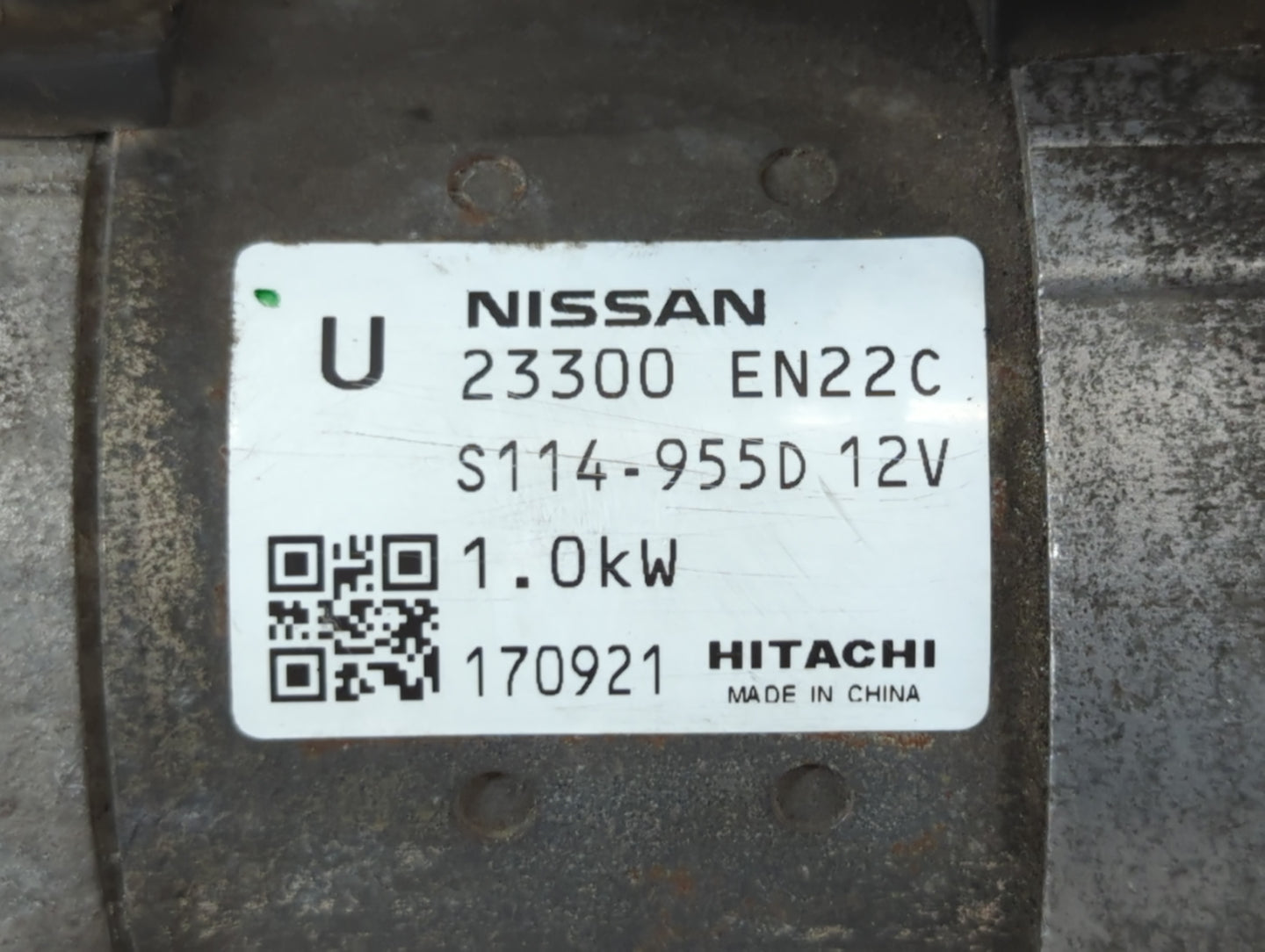 2013-2019 Nissan Sentra Car Starter Motor Solenoid OEM P/N:S114-955D 23300 EN22C Fits Fits 2013 2014 2015 2016 2017 2018 201