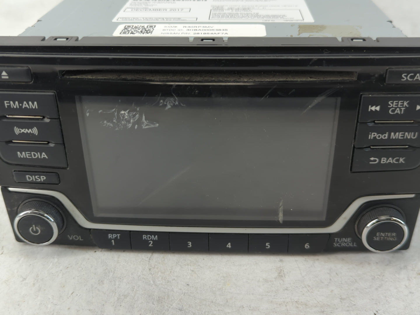 2017-2019 Nissan Sentra Radio AM FM Cd Player Receiver Replacement P/N:28185 4AF7A Fits Fits 2017 2018 2019 OEM Used Auto Pa