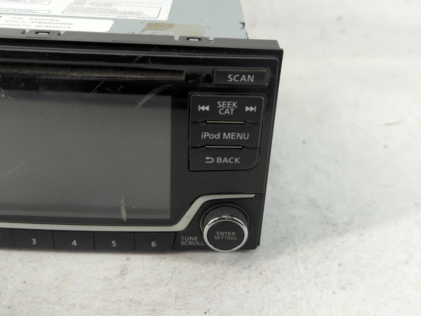 2017-2019 Nissan Sentra Radio AM FM Cd Player Receiver Replacement P/N:28185 4AF7A Fits Fits 2017 2018 2019 OEM Used Auto Pa