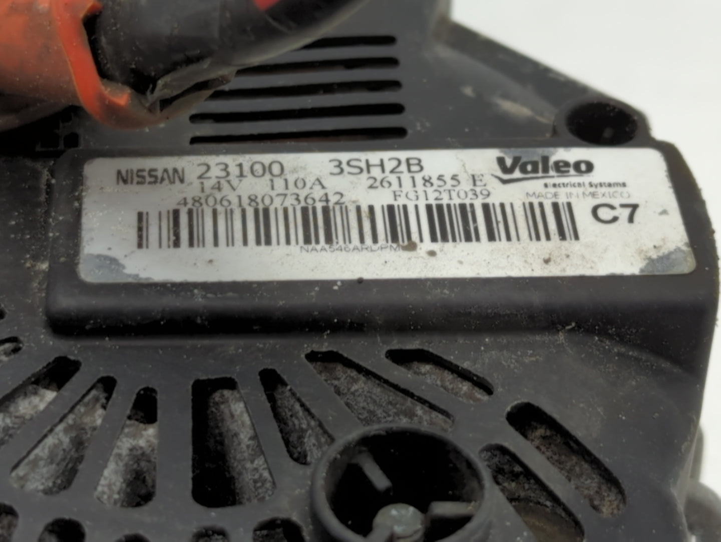 2013-2019 Nissan Sentra Alternator Replacement Generator Charging Assembly Engine OEM P/N:23100 3SH2B Fits OEM Used Auto Par