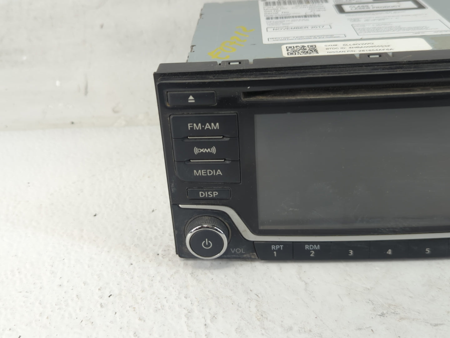 2018-2019 Nissan Sentra Radio AM FM Cd Player Receiver Replacement P/N:28185 4AF6A Fits Fits 2018 2019 OEM Used Auto Parts -