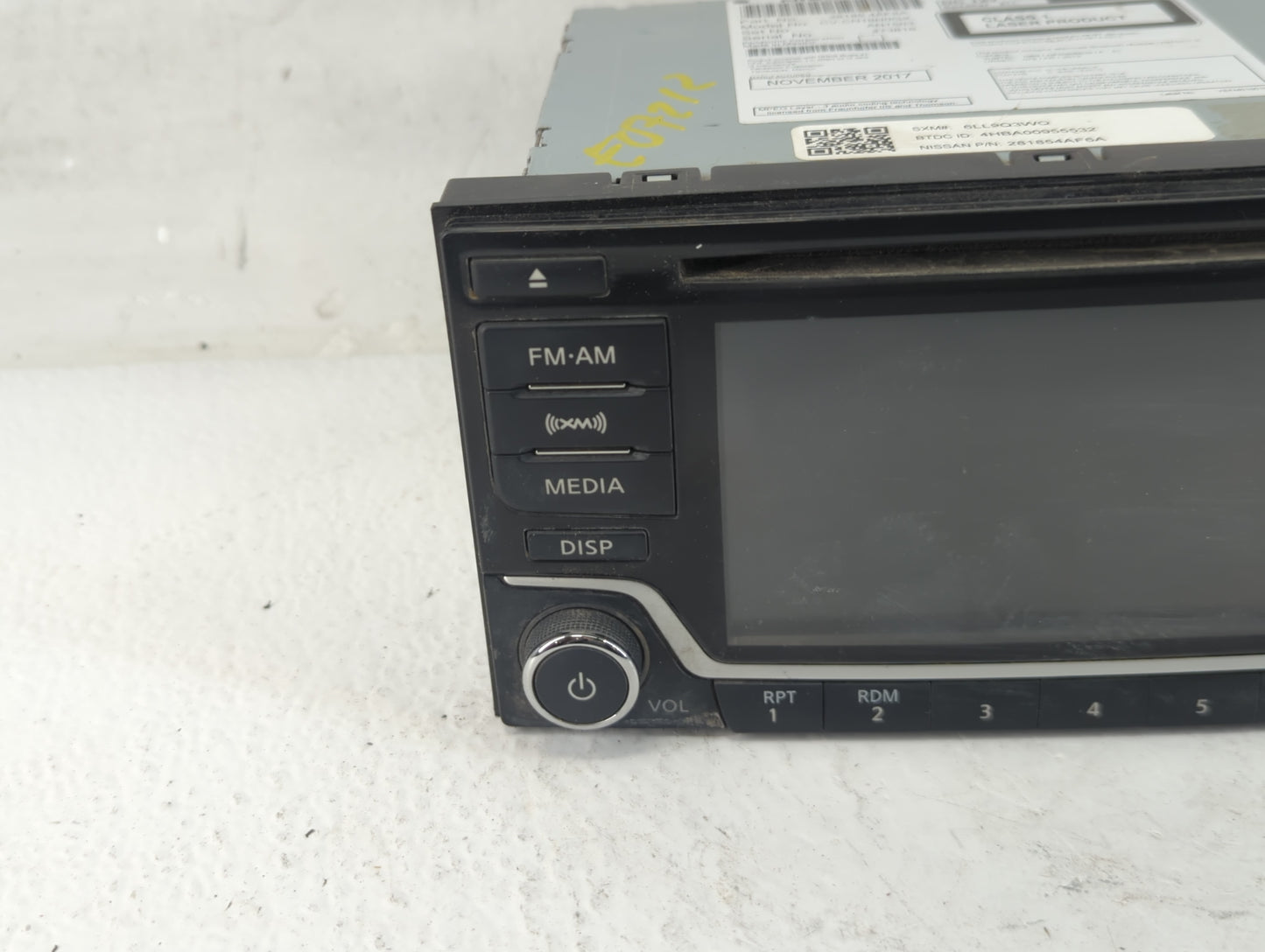 2018-2019 Nissan Sentra Radio AM FM Cd Player Receiver Replacement P/N:28185 4AF6A Fits Fits 2018 2019 OEM Used Auto Parts -