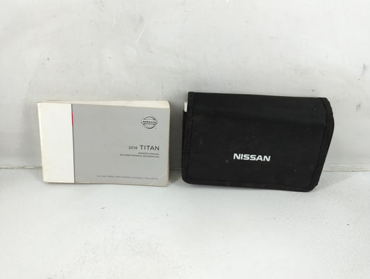 2018 Nissan Titan Owners Manual Book Guide P/N:OM18EA 0A61U0 OEM Used Auto Parts - Oemusedautoparts1.com