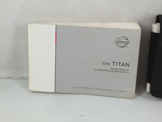 2018 Nissan Titan Owners Manual Book Guide P/N:OM18EA 0A61U0 OEM Used Auto Parts