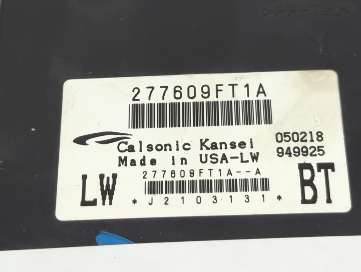 2018-2018 Nissan Titan Xd Temperature Control Module 277609ft1a - Oemusedautoparts1.com