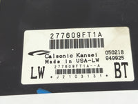 2018-2018 Nissan Titan Xd Temperature Control Module 277609ft1a - Oemusedautoparts1.com