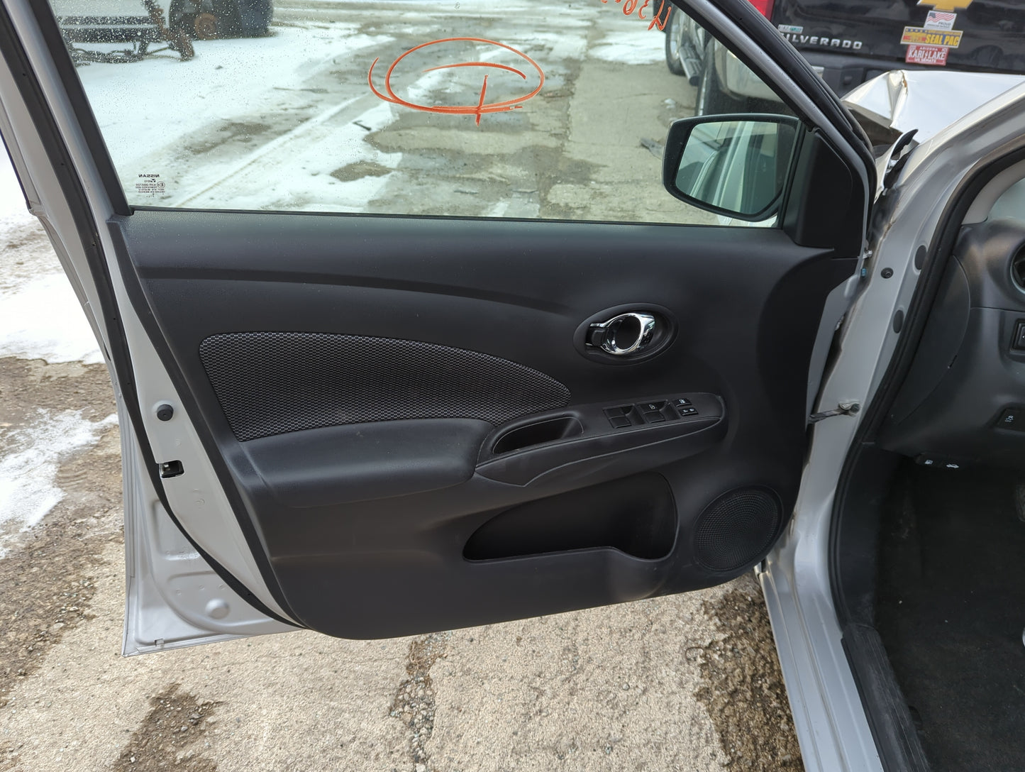 2018 Nissan Versa Front Left Driver Interior Door Panel Trim - Oemusedautoparts1.com