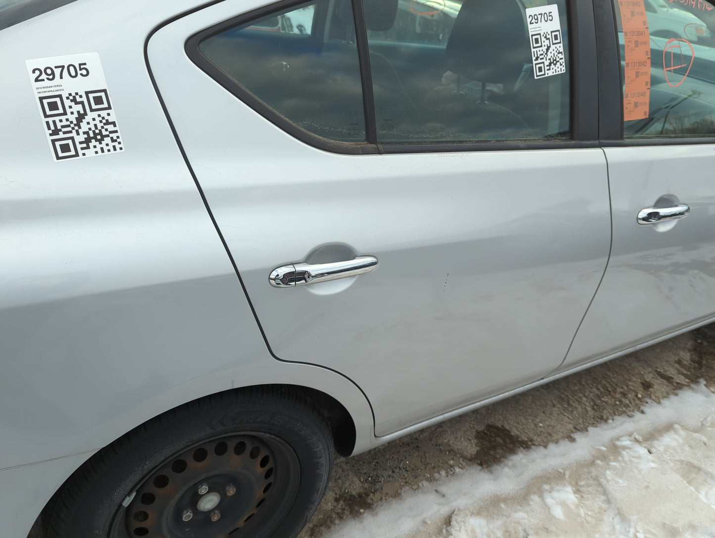2012-2019 Nissan Versa Passenger Rear Door Oem 1316777 - Oemusedautoparts1.com