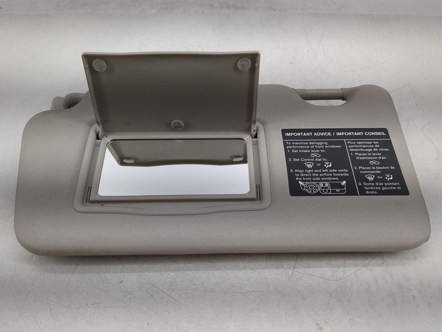 2016-2019 Nissan Versa Sun Visor Shade Replacement Driver Left Mirror Fits Fits 2015 2016 2017 2018 2019 OEM Used Auto Parts
