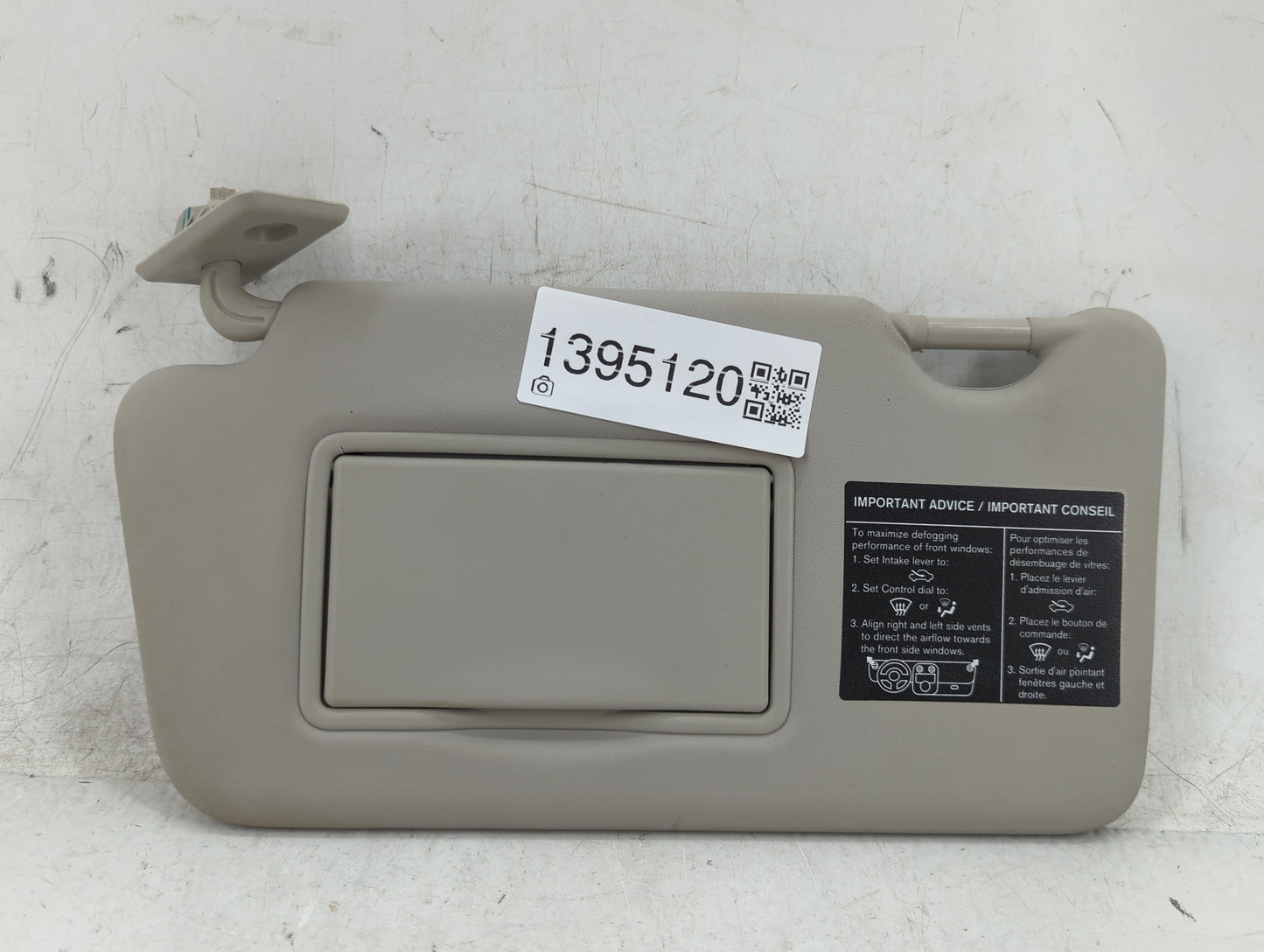 2016-2019 Nissan Versa Sun Visor Shade Replacement Driver Left Mirror Fits Fits 2015 2016 2017 2018 2019 OEM Used Auto Parts