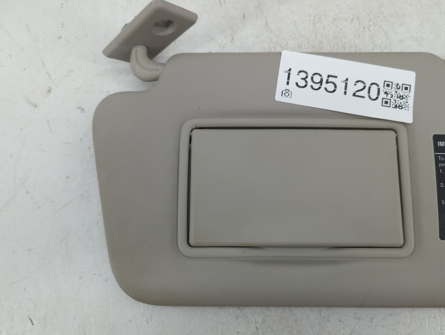 2016-2019 Nissan Versa Sun Visor Shade Replacement Driver Left Mirror Fits Fits 2015 2016 2017 2018 2019 OEM Used Auto Parts