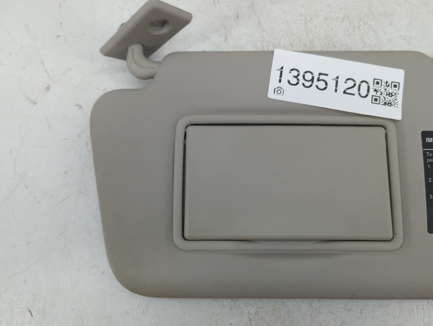 2016-2019 Nissan Versa Sun Visor Shade Replacement Driver Left Mirror Fits Fits 2015 2016 2017 2018 2019 OEM Used Auto Parts