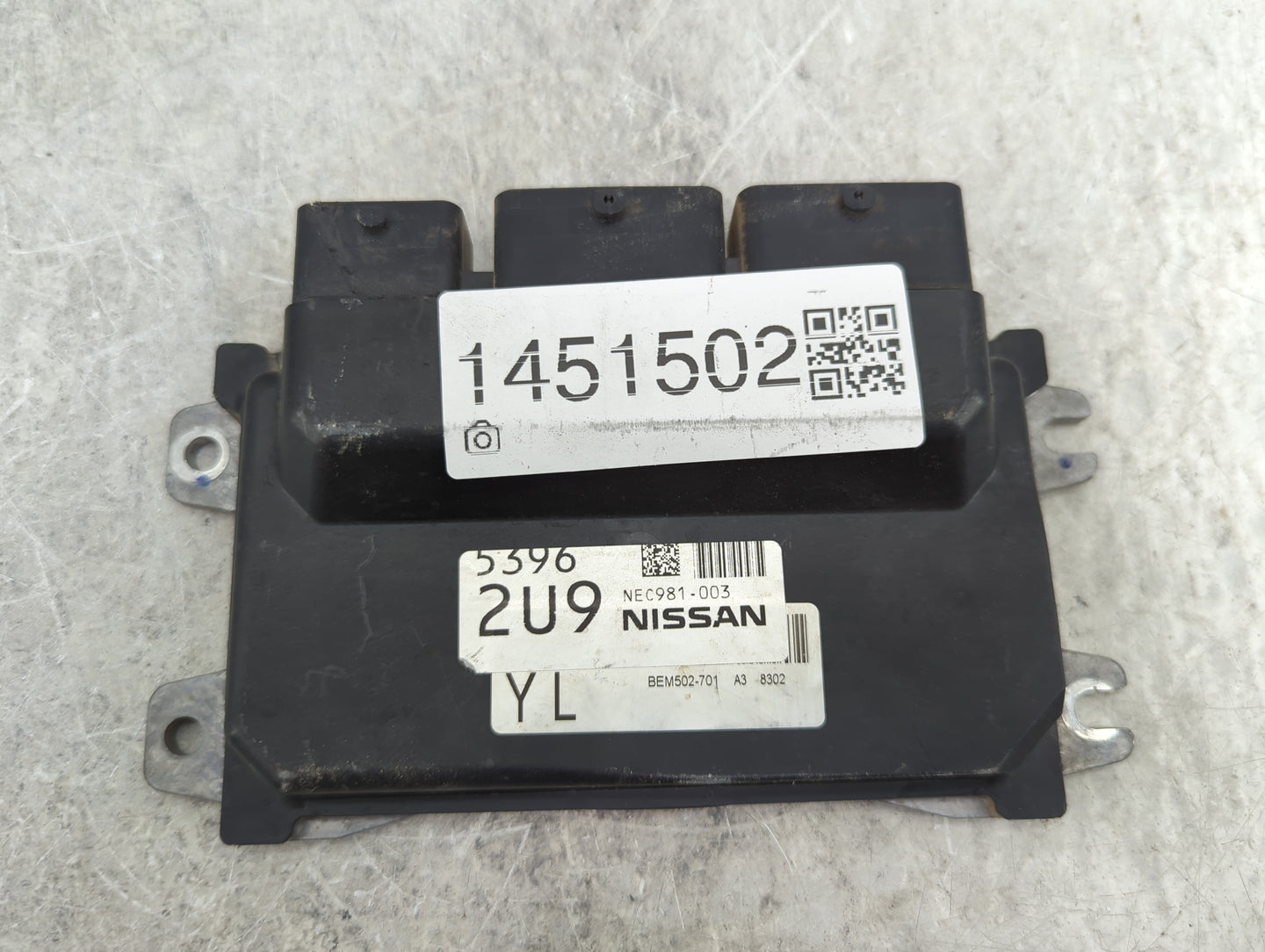 2018 Nissan Versa PCM Engine Control Computer ECU ECM PCU OEM P/N:NEC981-003 BEM502-701 Fits OEM Used Auto Parts - Oemusedau
