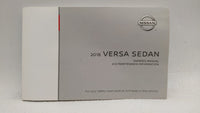 2018 Nissan Versa Owners Manual Book Guide OEM Used Auto Parts - Oemusedautoparts1.com