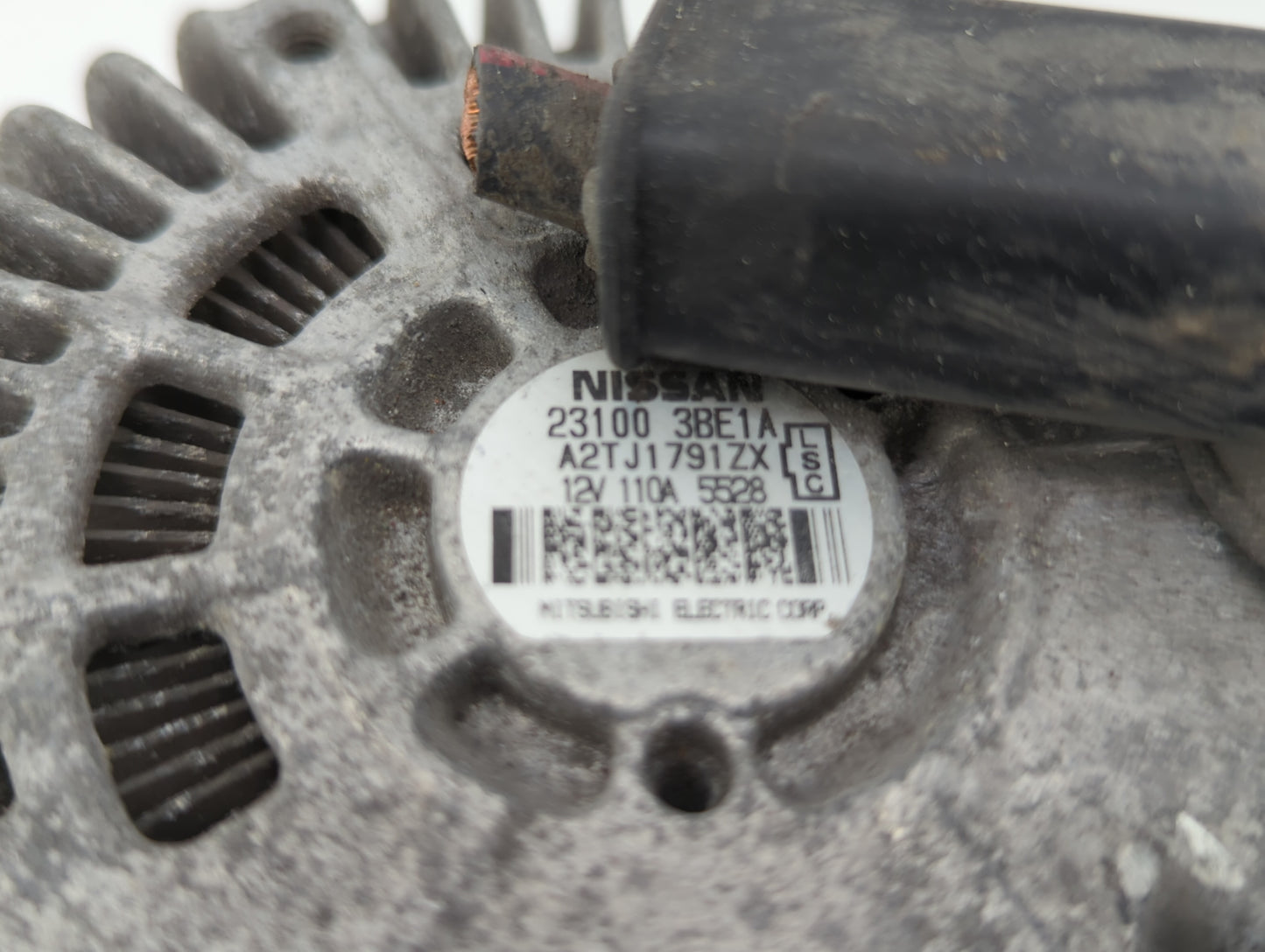 2012-2019 Nissan Versa Alternator Replacement Generator Charging Assembly Engine OEM P/N:23100 3BE1A Fits OEM Used Auto Part