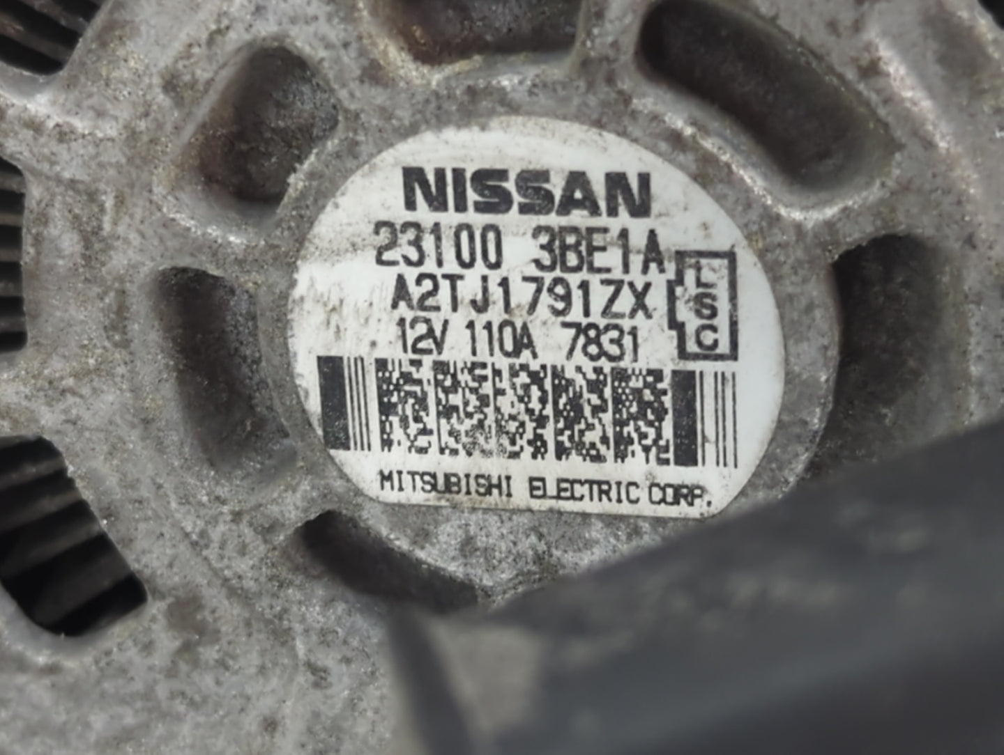 2012-2019 Nissan Versa Alternator Replacement Generator Charging Assembly Engine OEM P/N:A2TJ1791ZX 23100 3BE1A Fits OEM Use